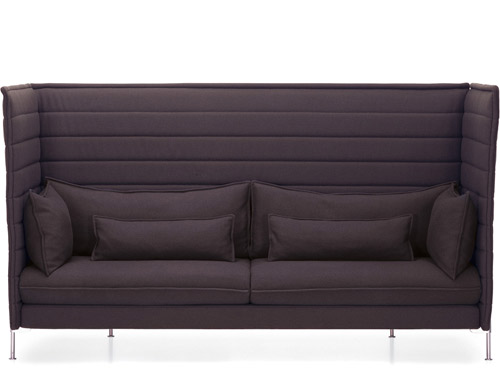 alcove highback three seater sofa