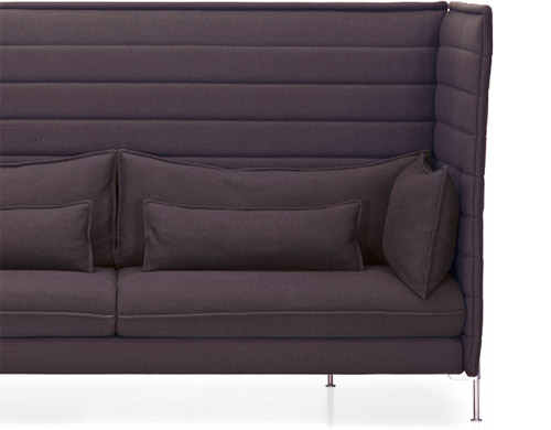 alcove highback three seater sofa