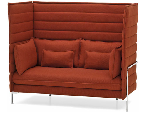 alcove highback two seater sofa