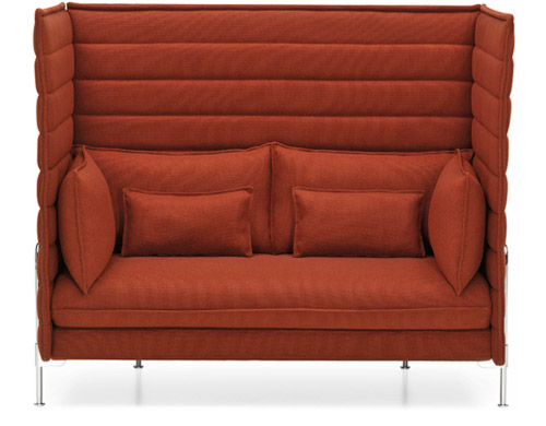 alcove highback two seater sofa