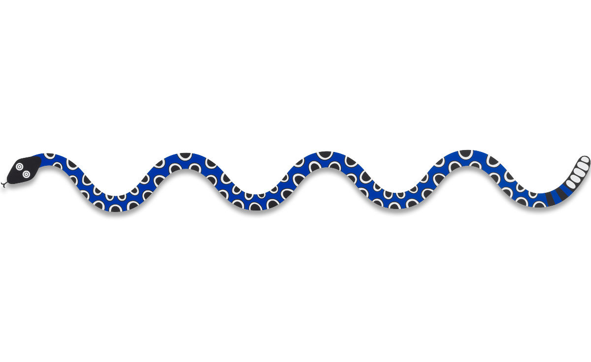 alexander girard metal wall relief magic snake