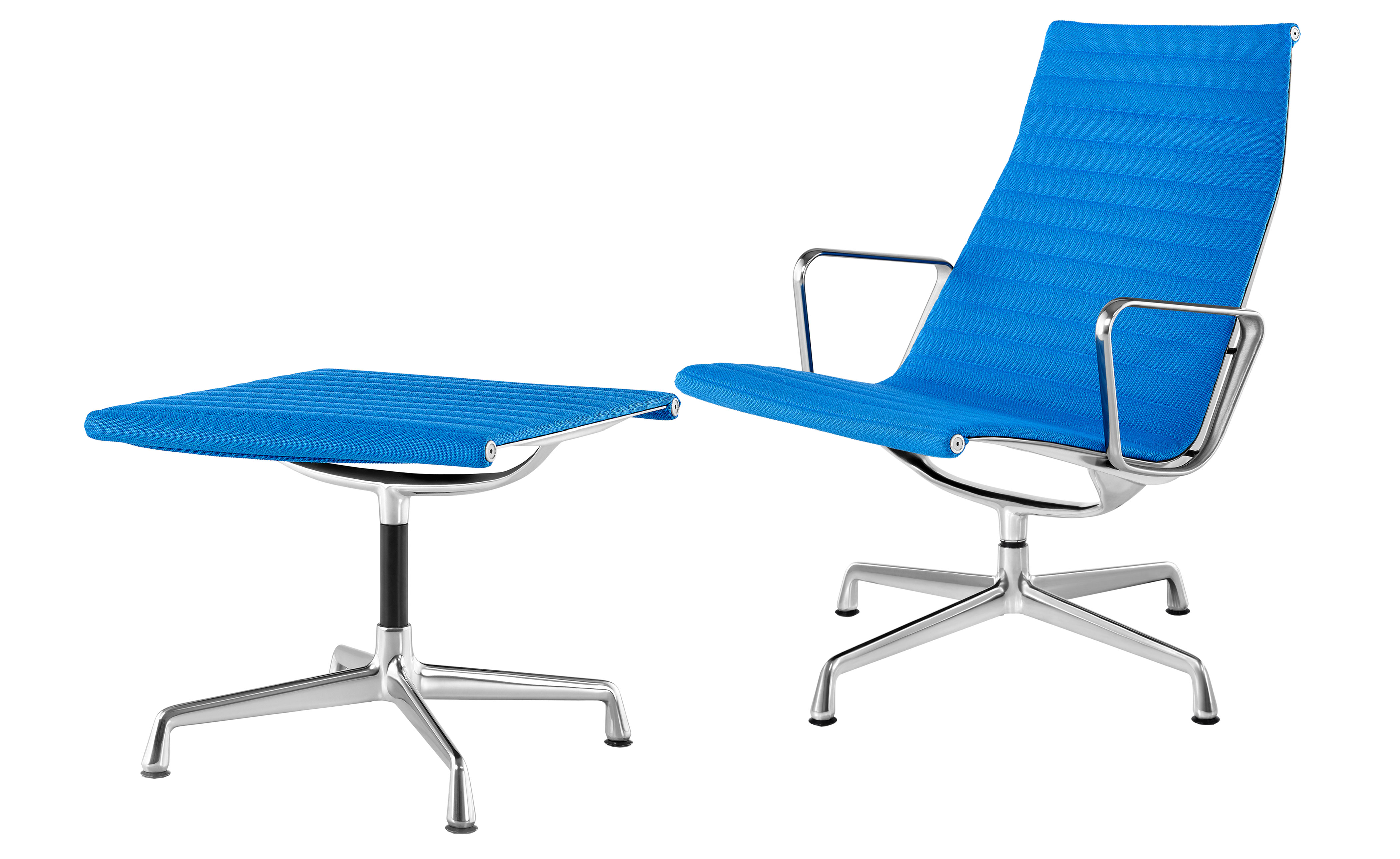 eames aluminum group lounge chair & ottoman