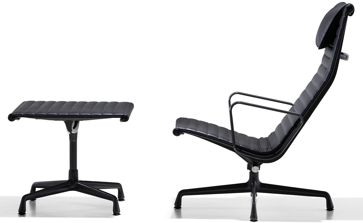 eames® aluminum group ottoman