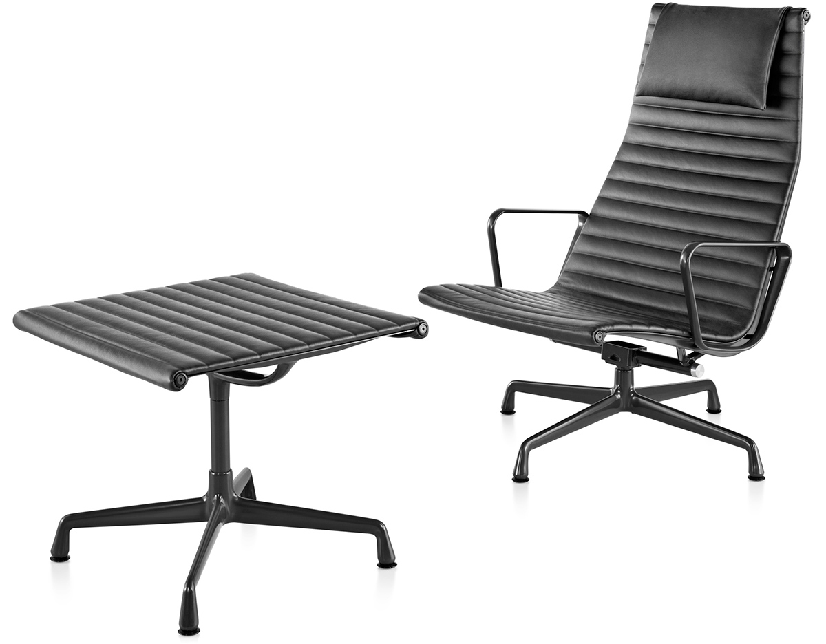 eames® aluminum group ottoman