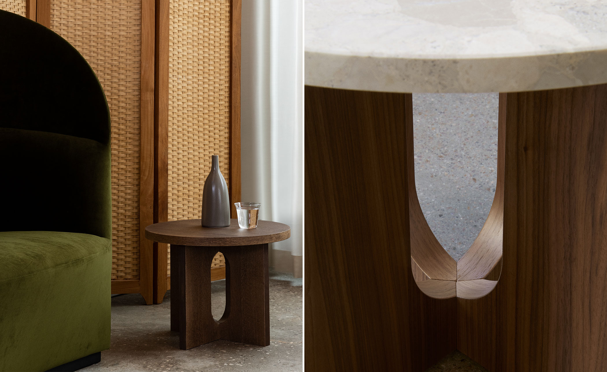 Androgyne Wood Side Table