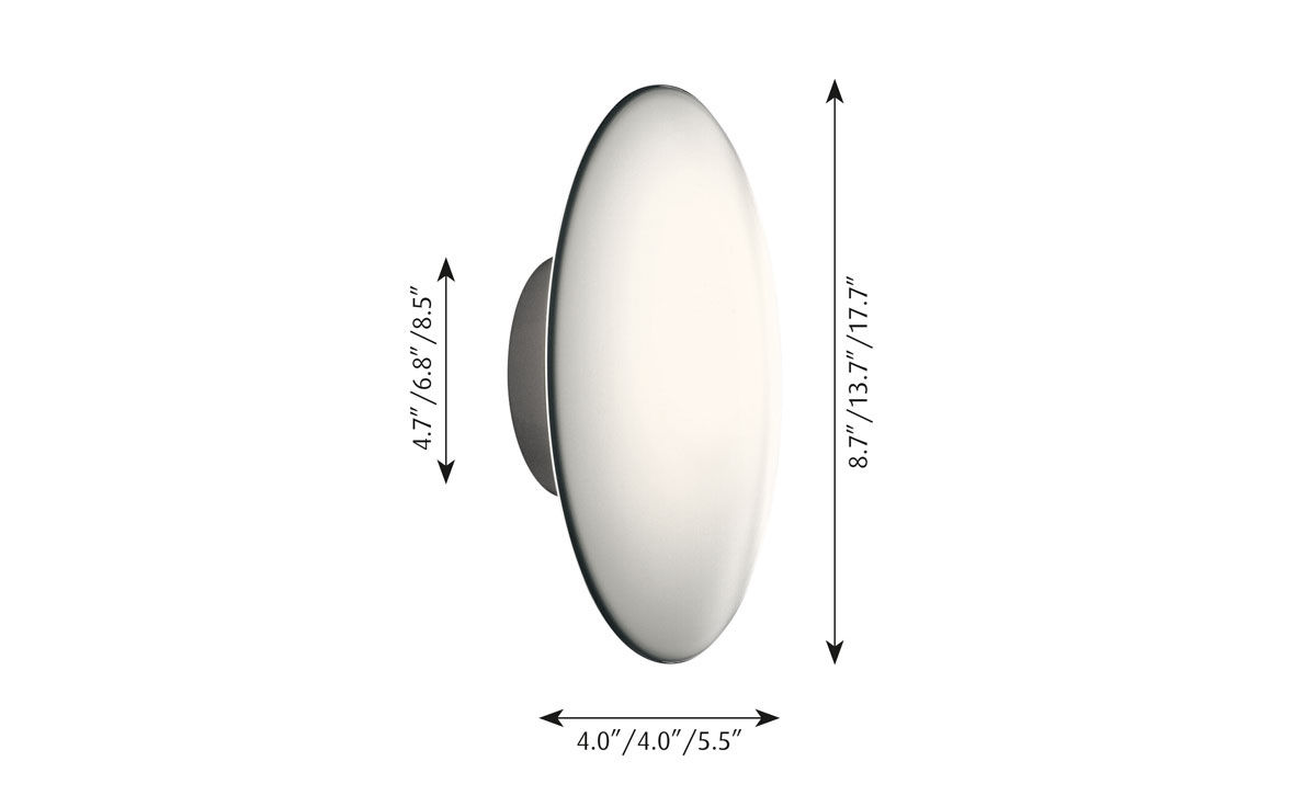 arne jacobsen eklipta wall/ceiling light