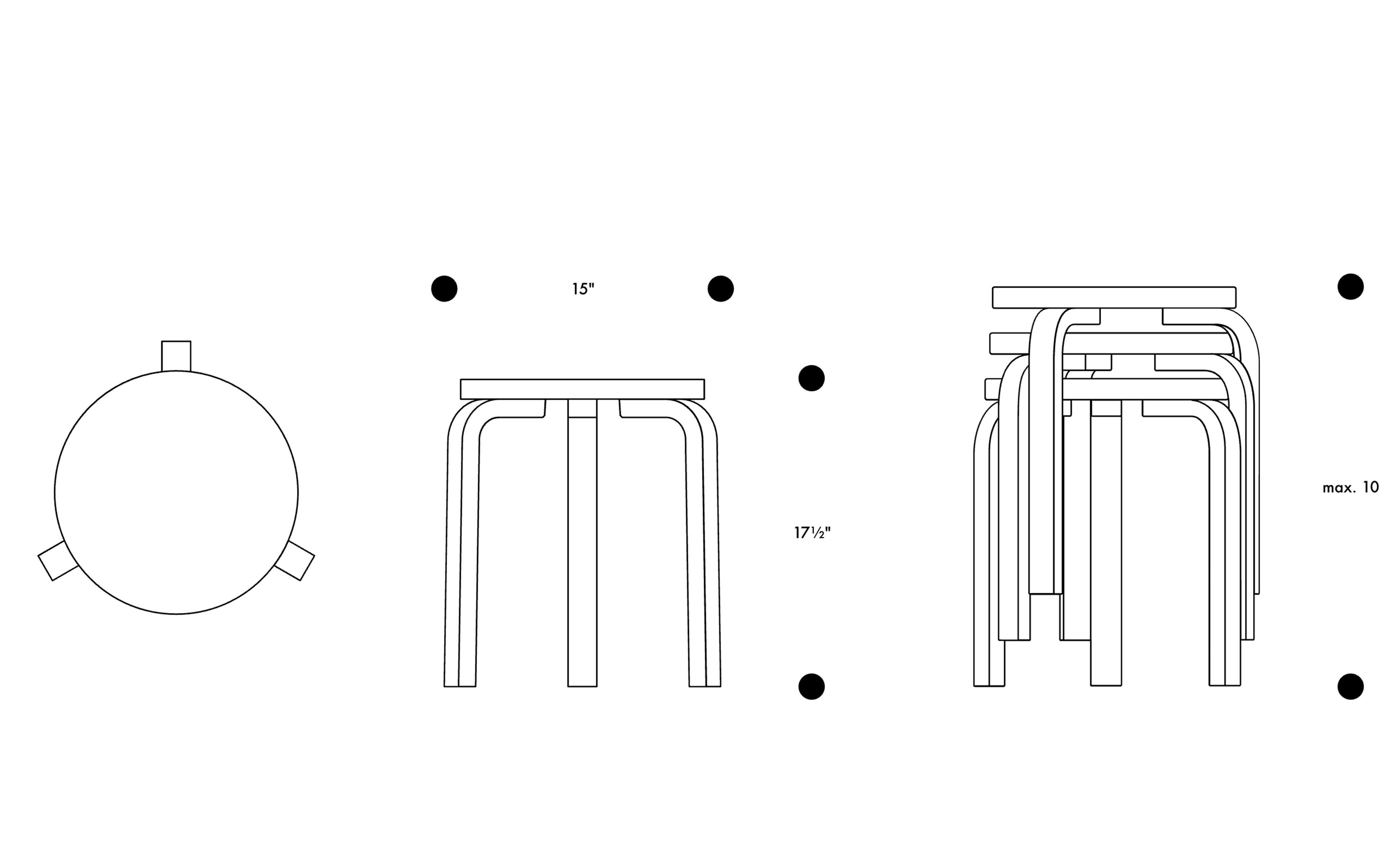 Artek + Marimekko Stool 60