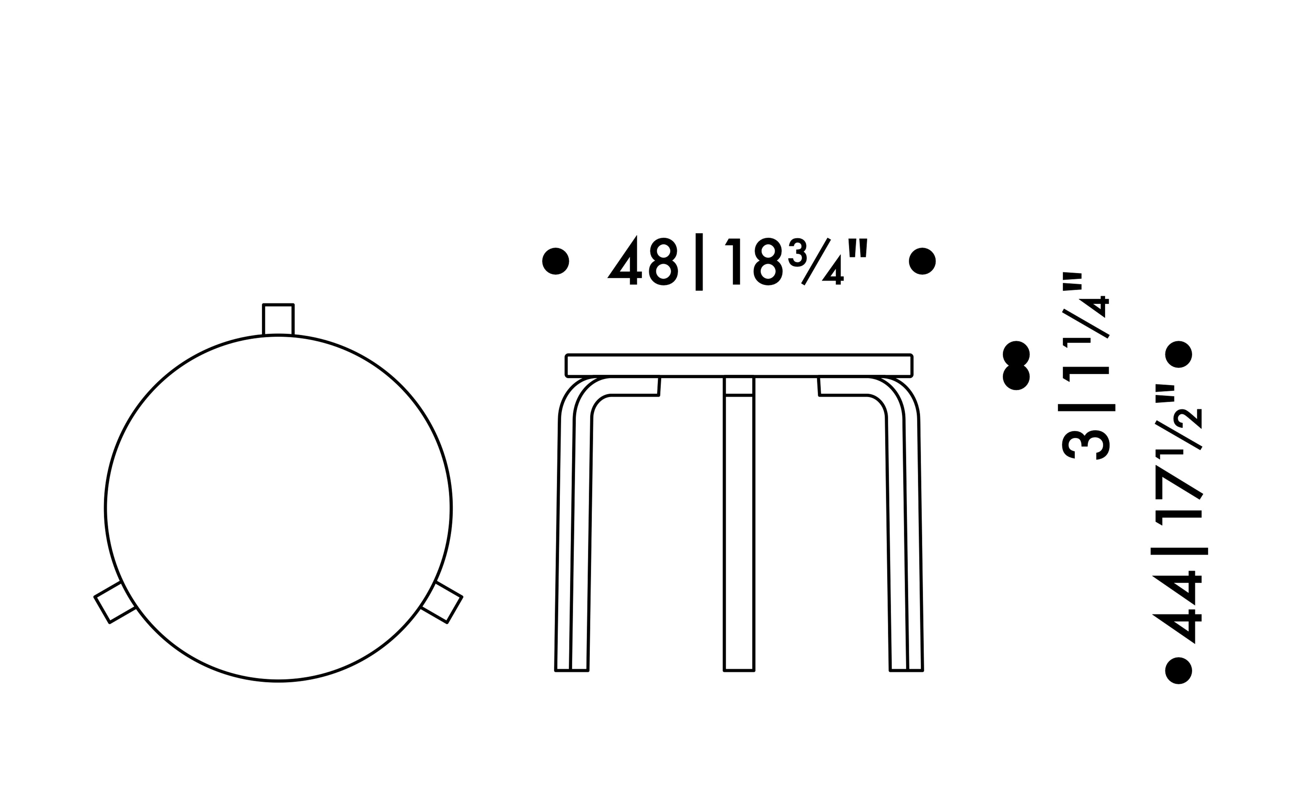Artek + Marimekko Table 90D
