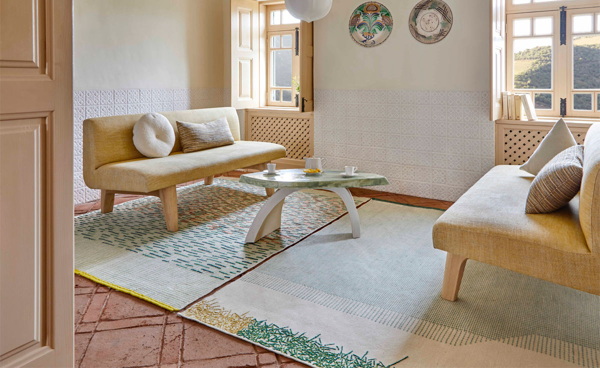 backstitch busy rug
