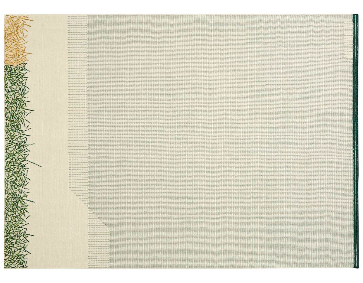 backstitch calm rug