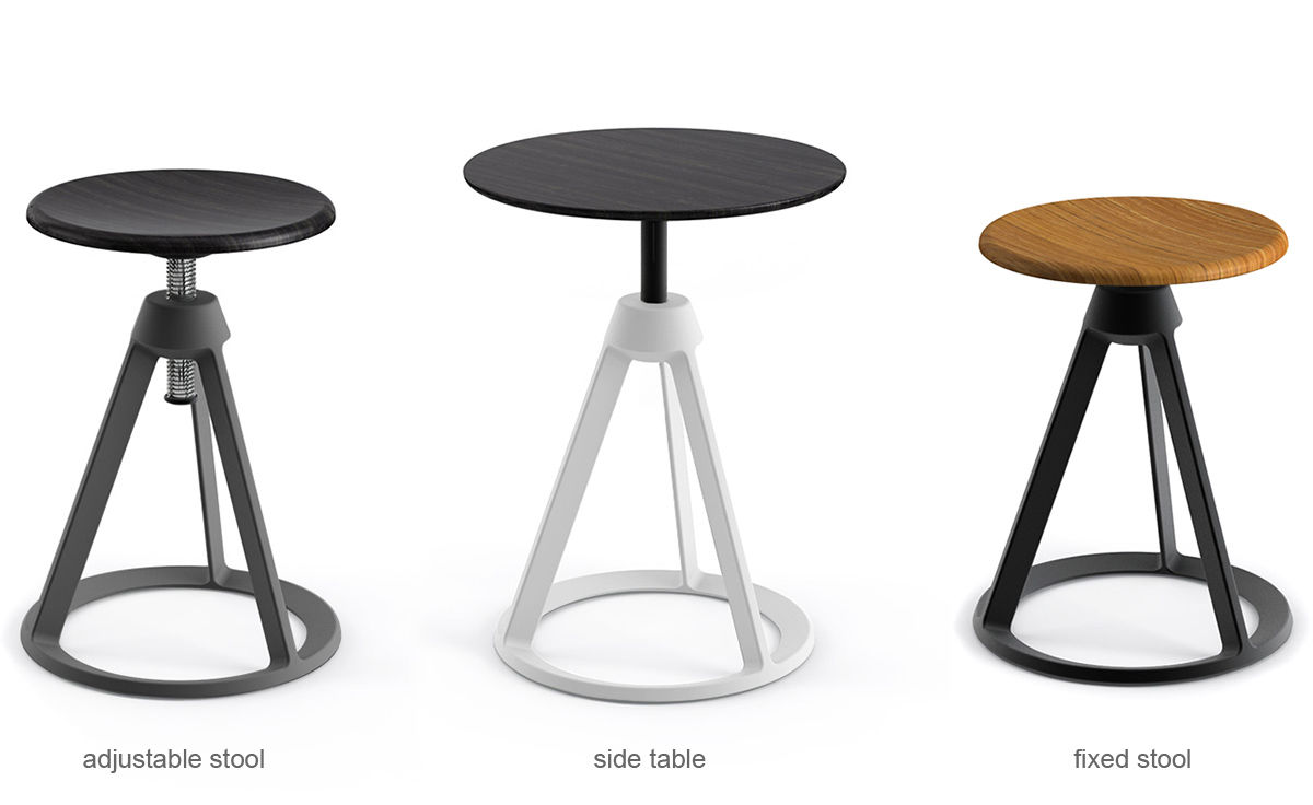 barber & osgerby piton™ adjustable stool