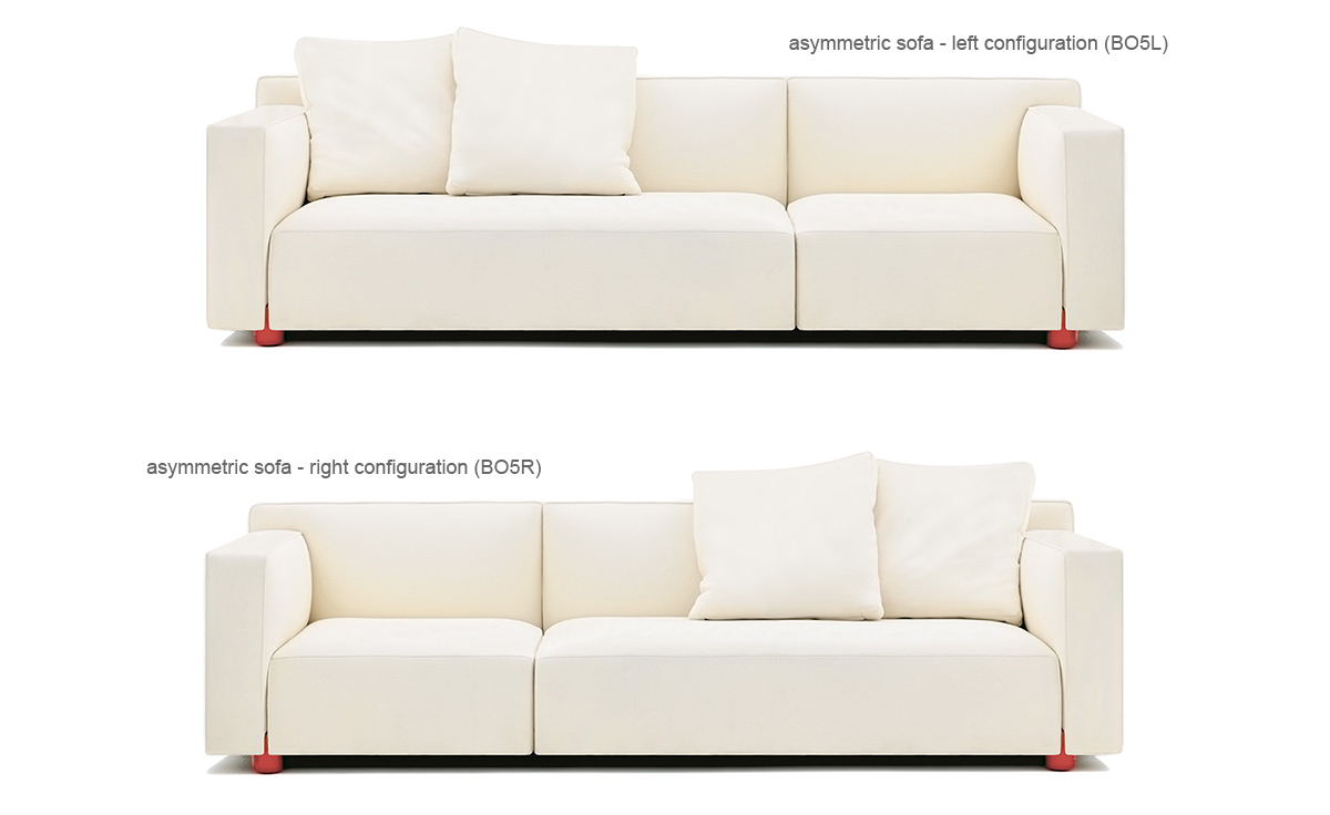 barber osgerby asymmetric sofa