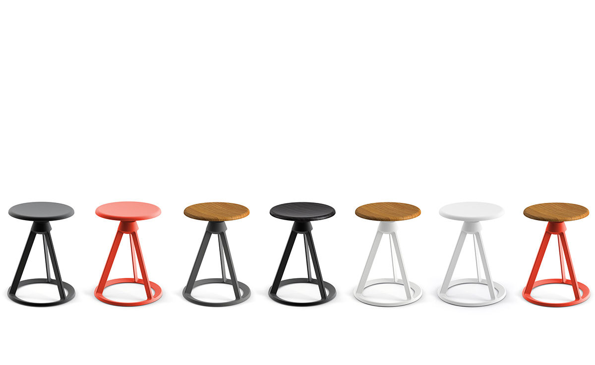 barber & osgerby piton™ fixed height stool