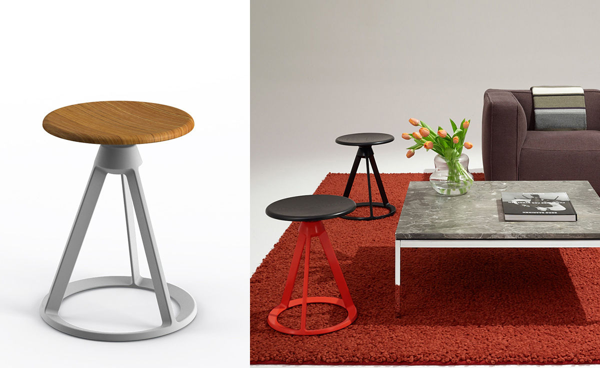 barber & osgerby piton™ fixed height stool