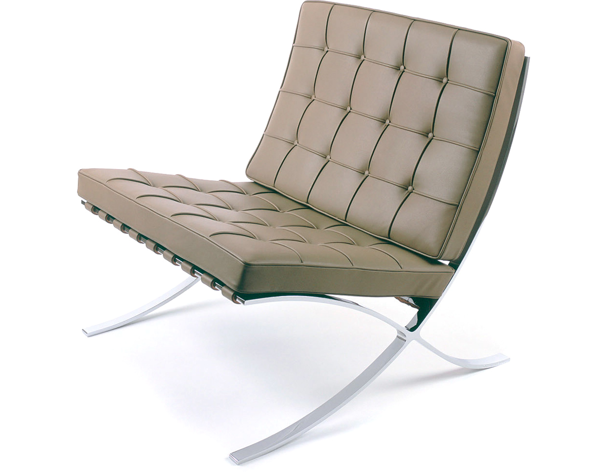 barcelona chair chrome plated
