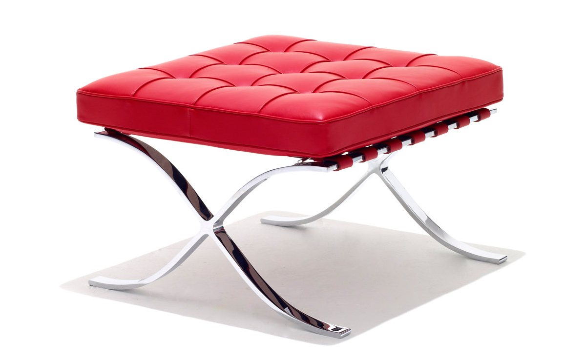 barcelona stool chrome plated