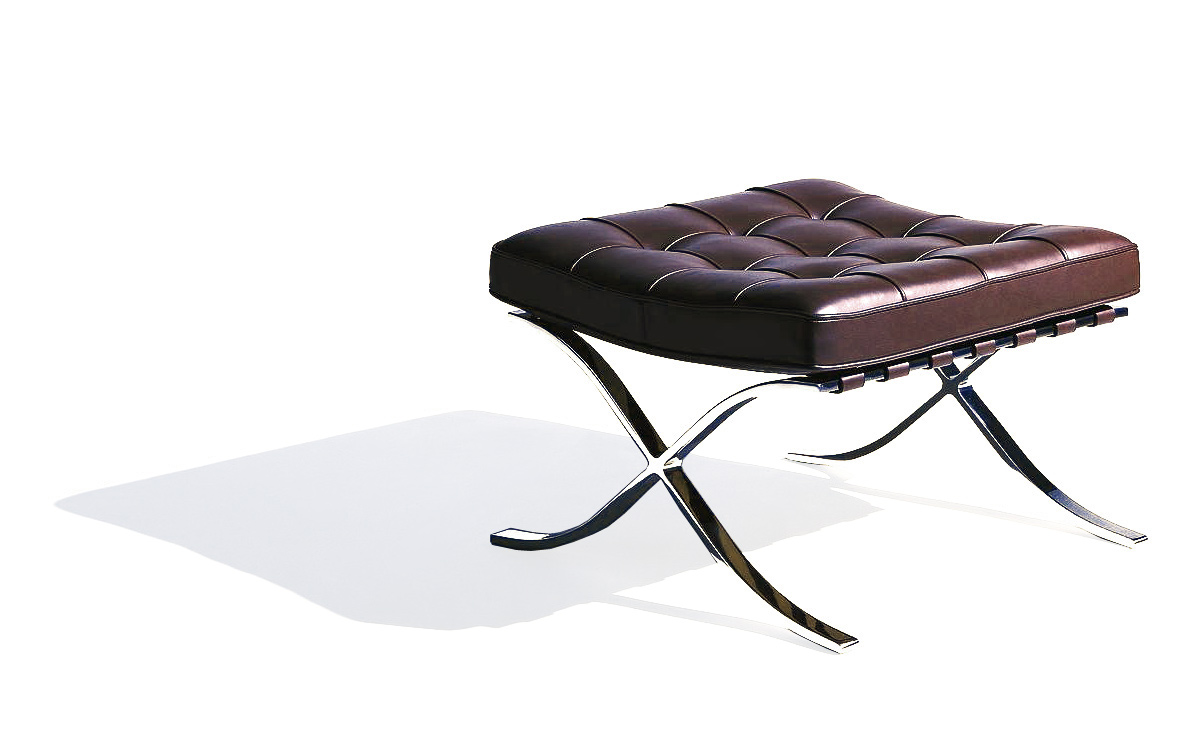 barcelona stool chrome plated