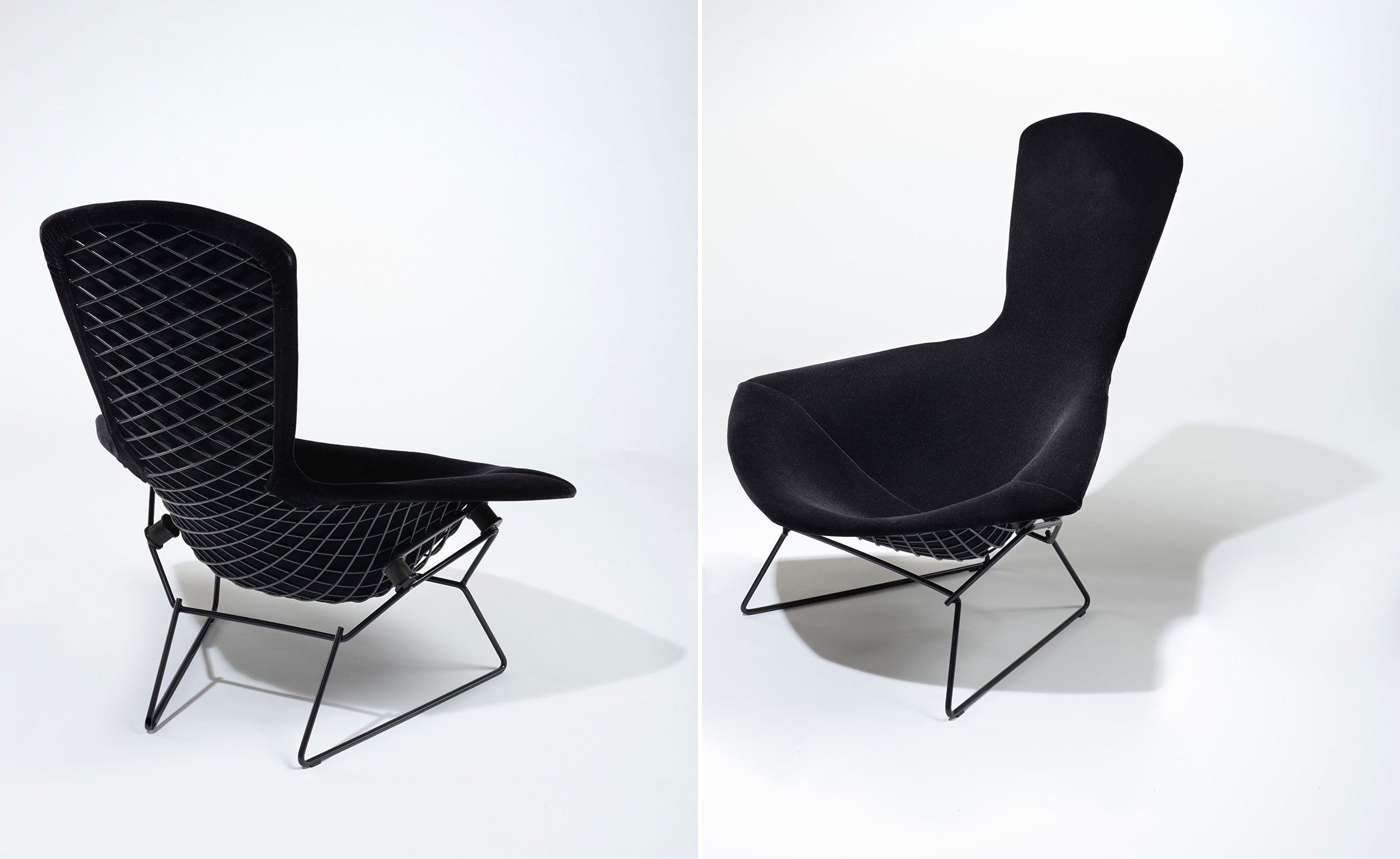 bertoia bird chair & ottoman