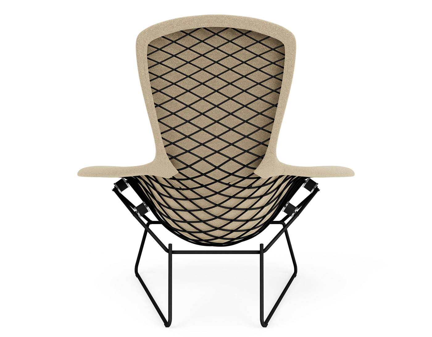 bertoia bird chair & ottoman