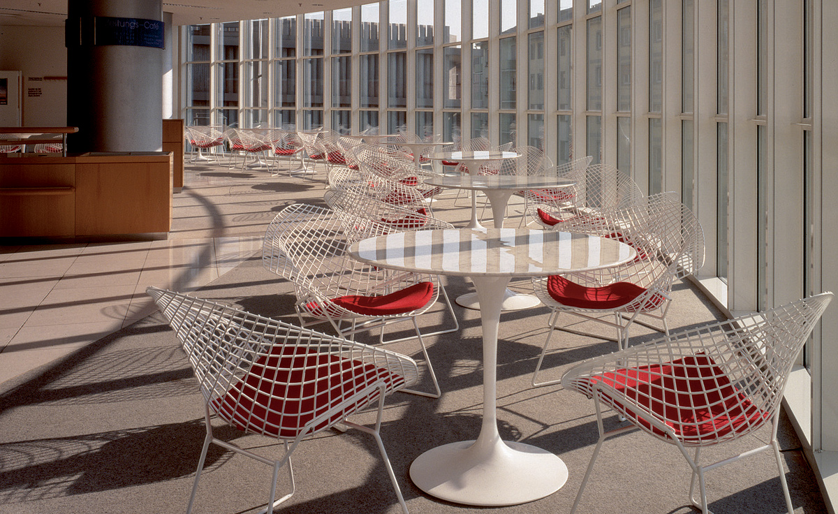 bertoia small diamond chair with seat cushion
