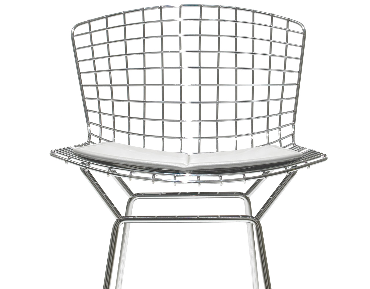 bertoia stool with seat cushion