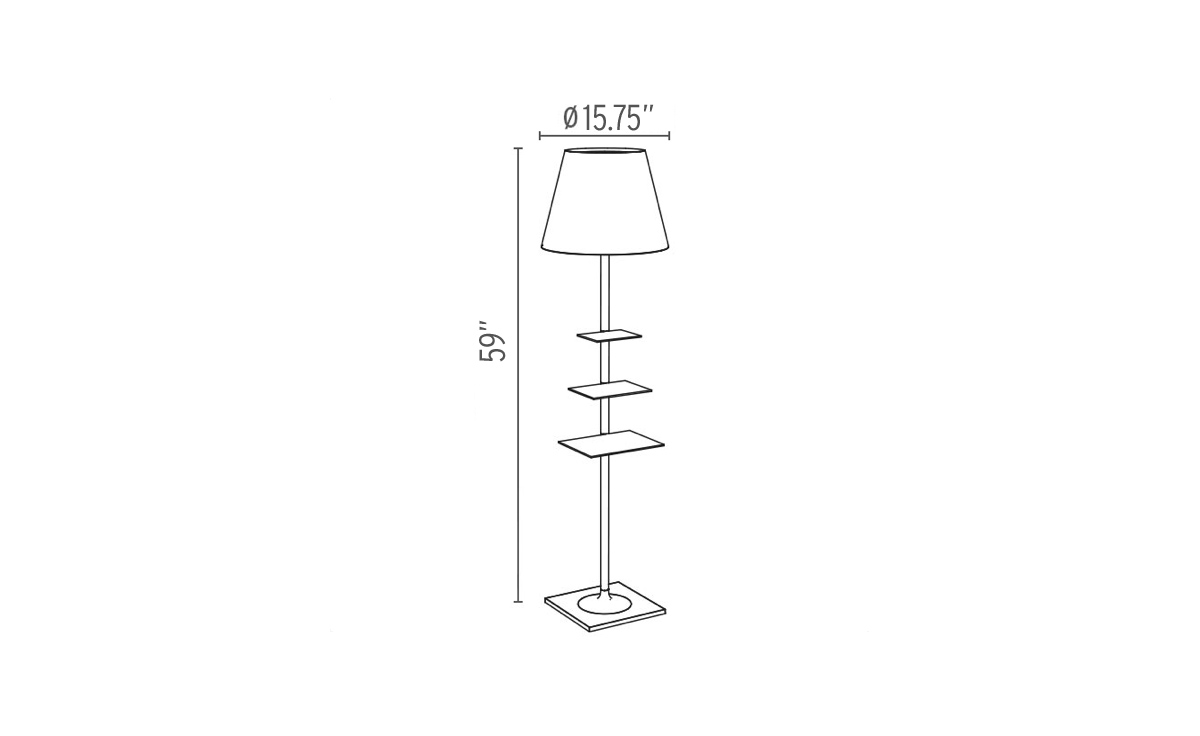 bibliotheque nationale floor lamp