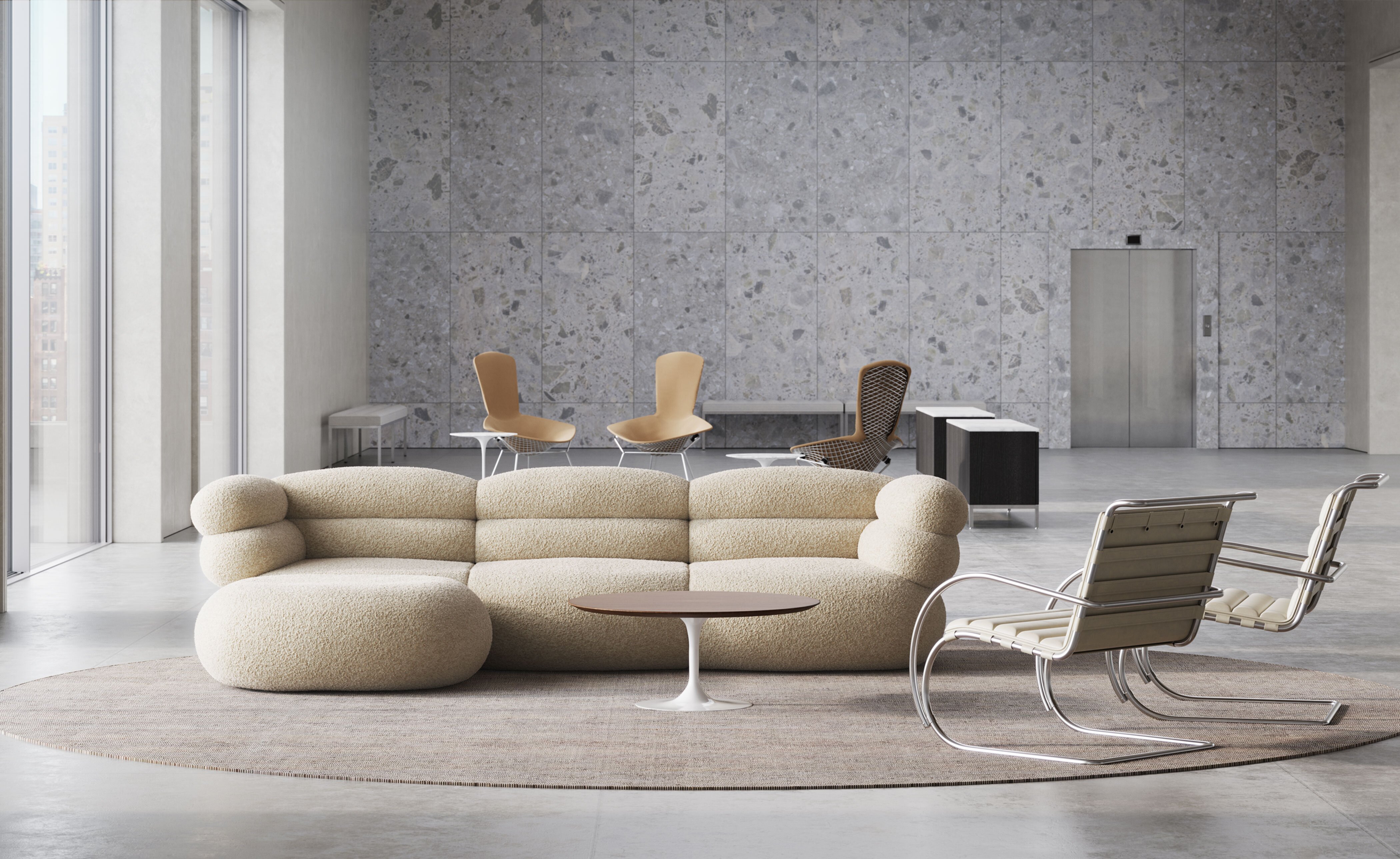 Biboni Sofa Four Seater with Chaise