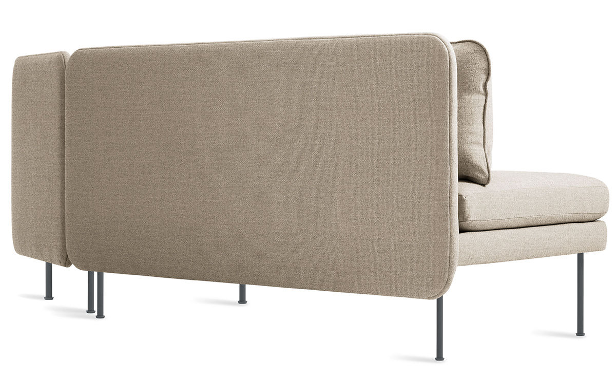 bloke armless sofa with chaise