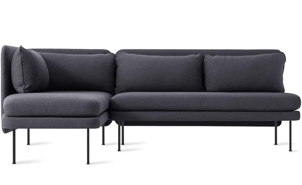 bloke armless sofa with chaise