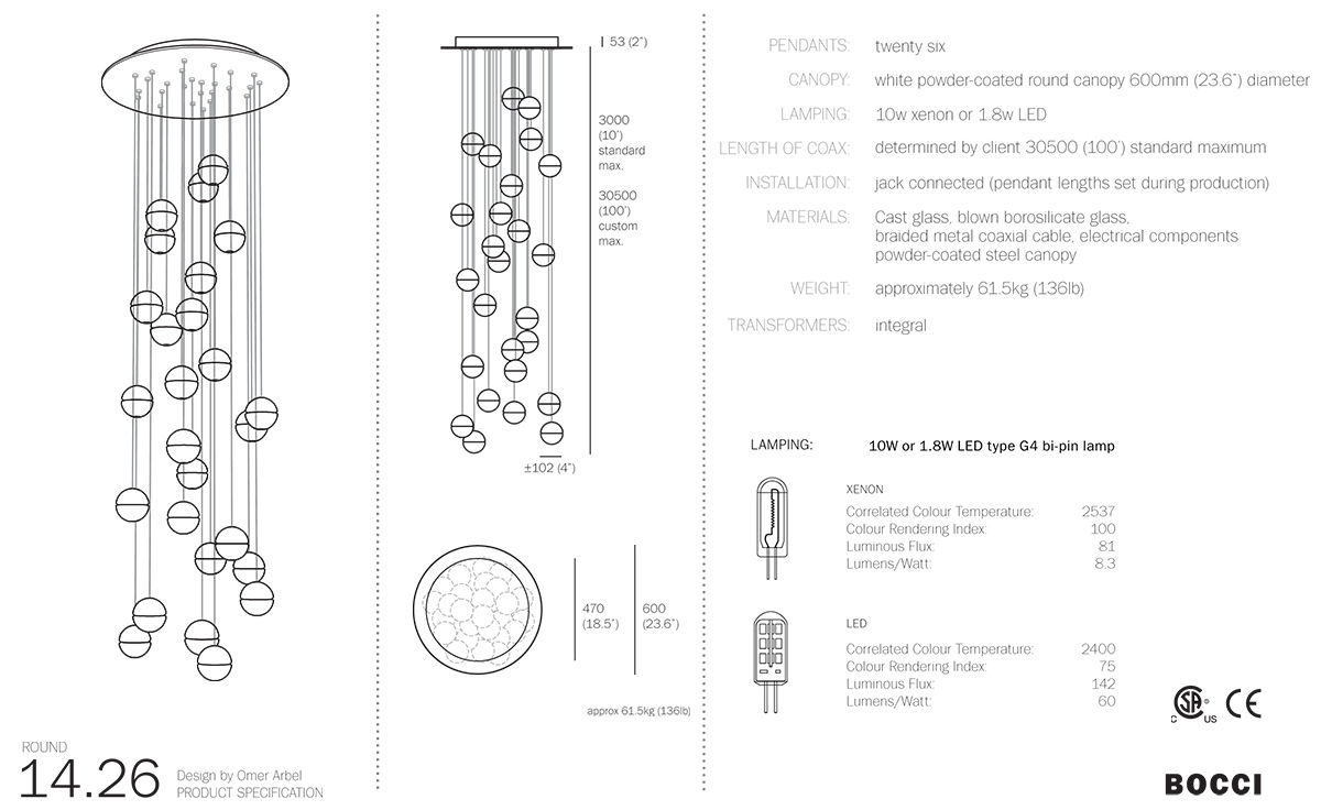 bocci 14.26 twenty six pendant chandelier