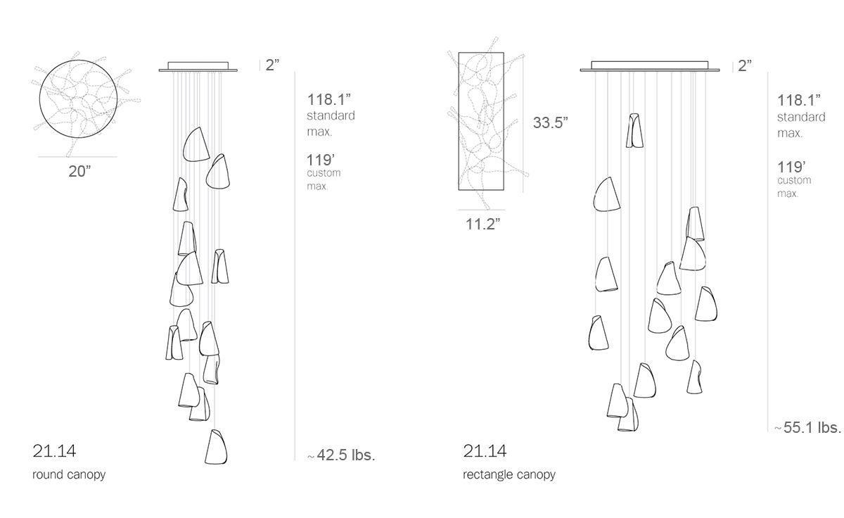 bocci 21.14 fourteen pendant chandelier