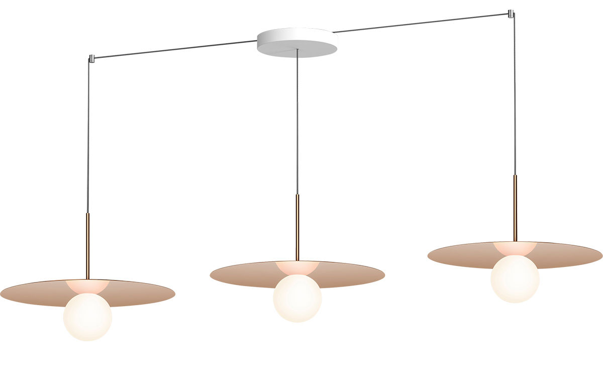 bola disc linear 3 suspension lamp