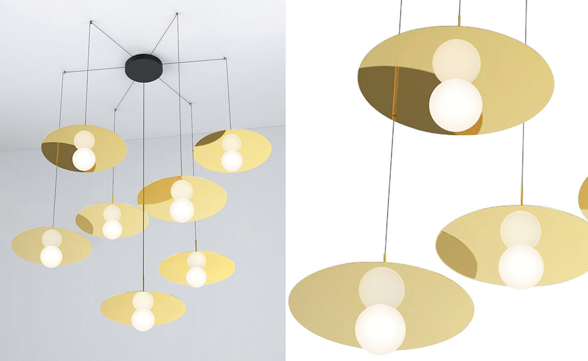 bola disc multi suspension lamp