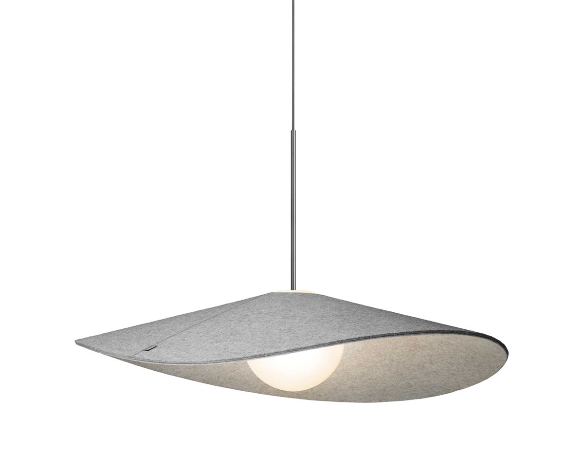 bola felt suspension lamp