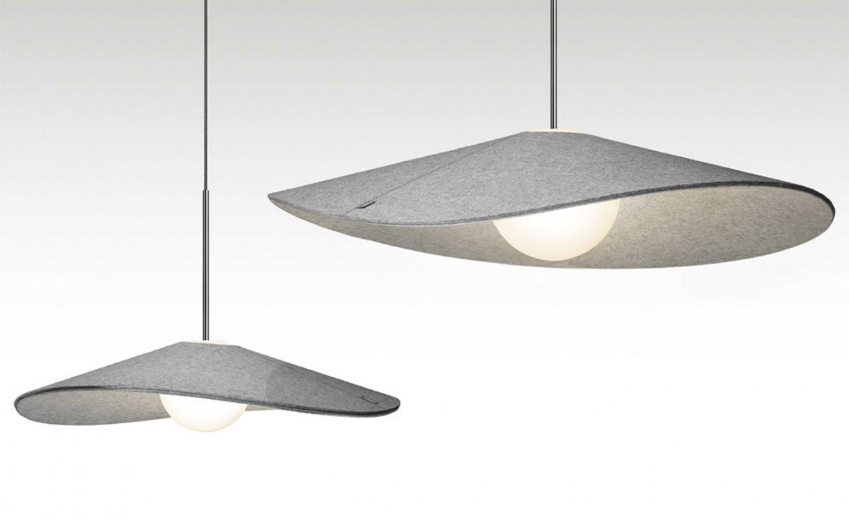 bola felt suspension lamp