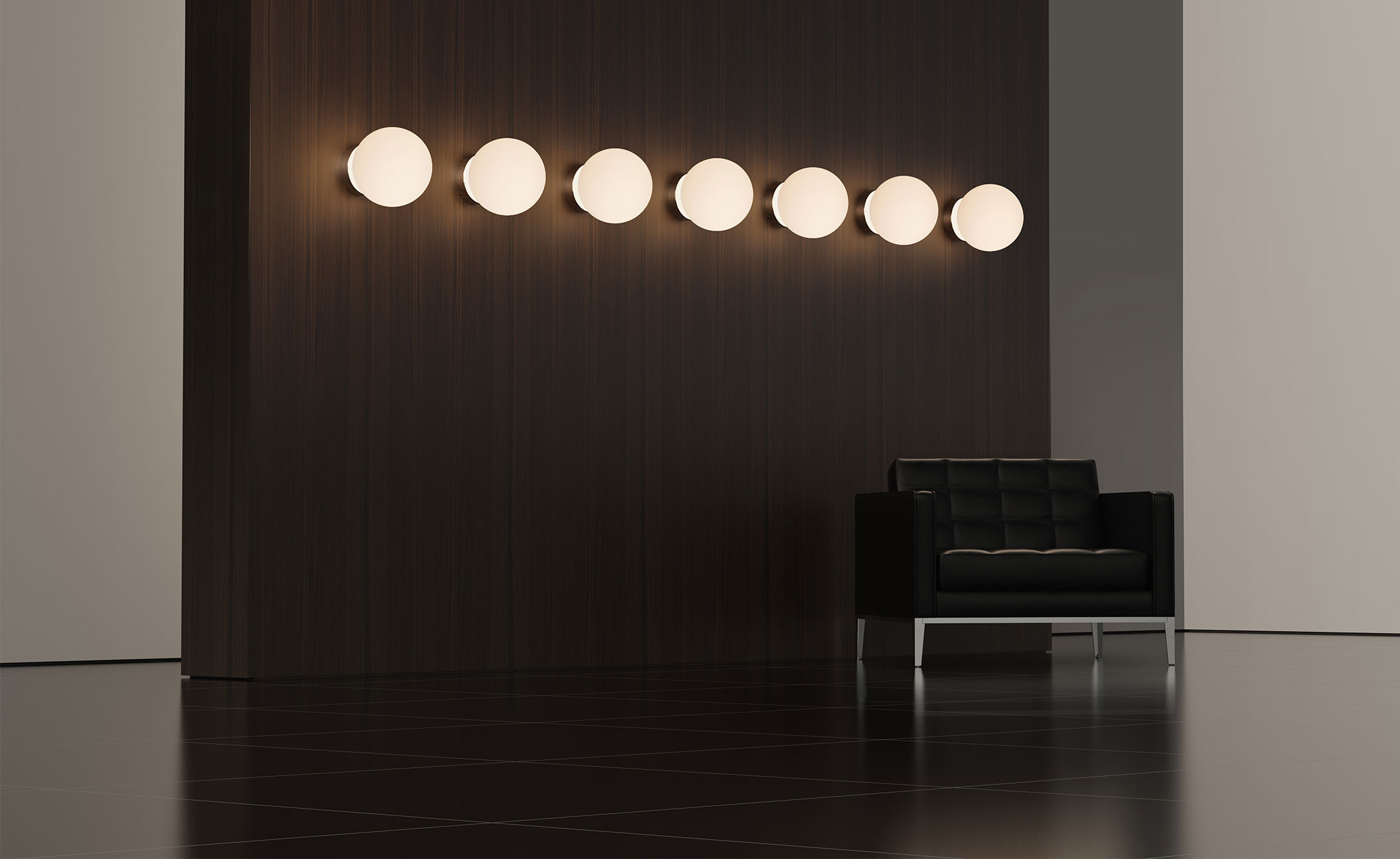Bola Sphere Flush Light