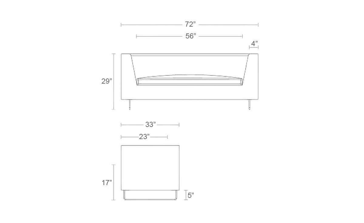 bonnie studio sofa