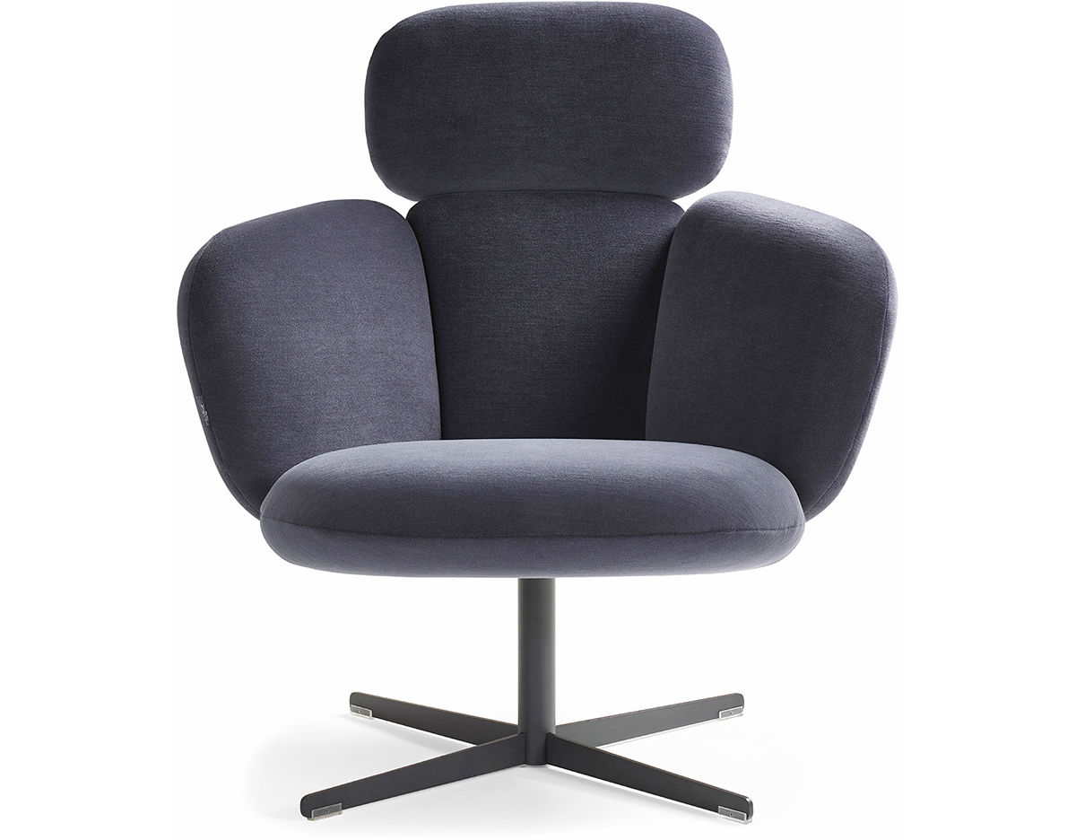 bras highback swivel base lounge chair