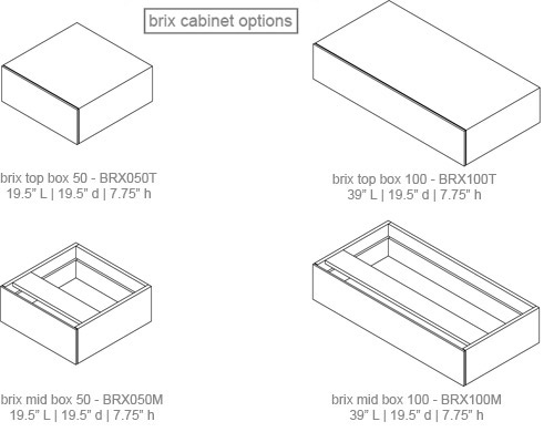 brix modular stacking drawer system