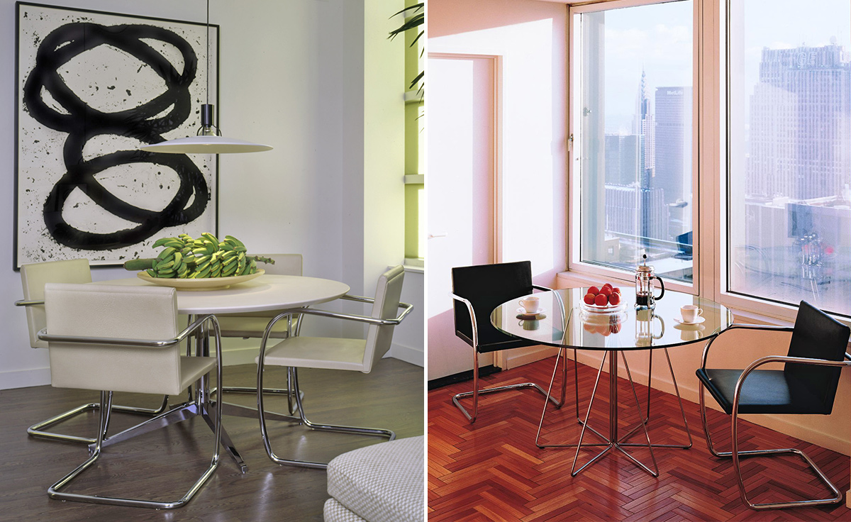 brno chair with tubular steel frame