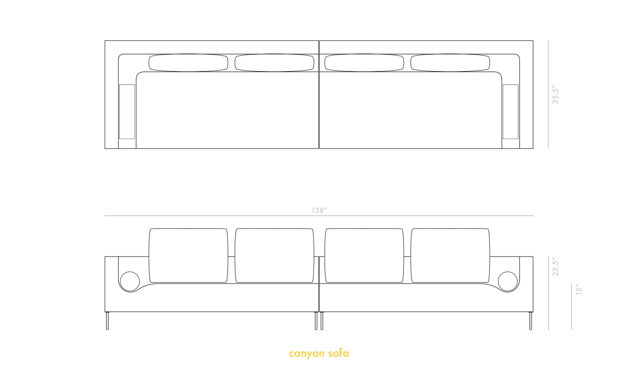 canyon medium sofa
