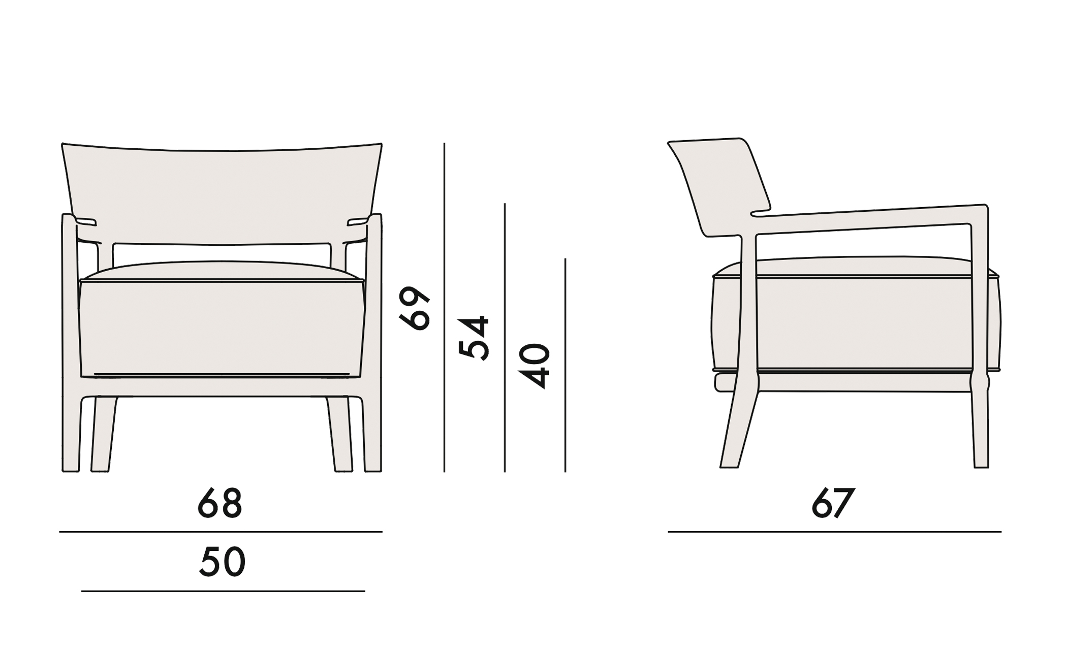 cara armchair