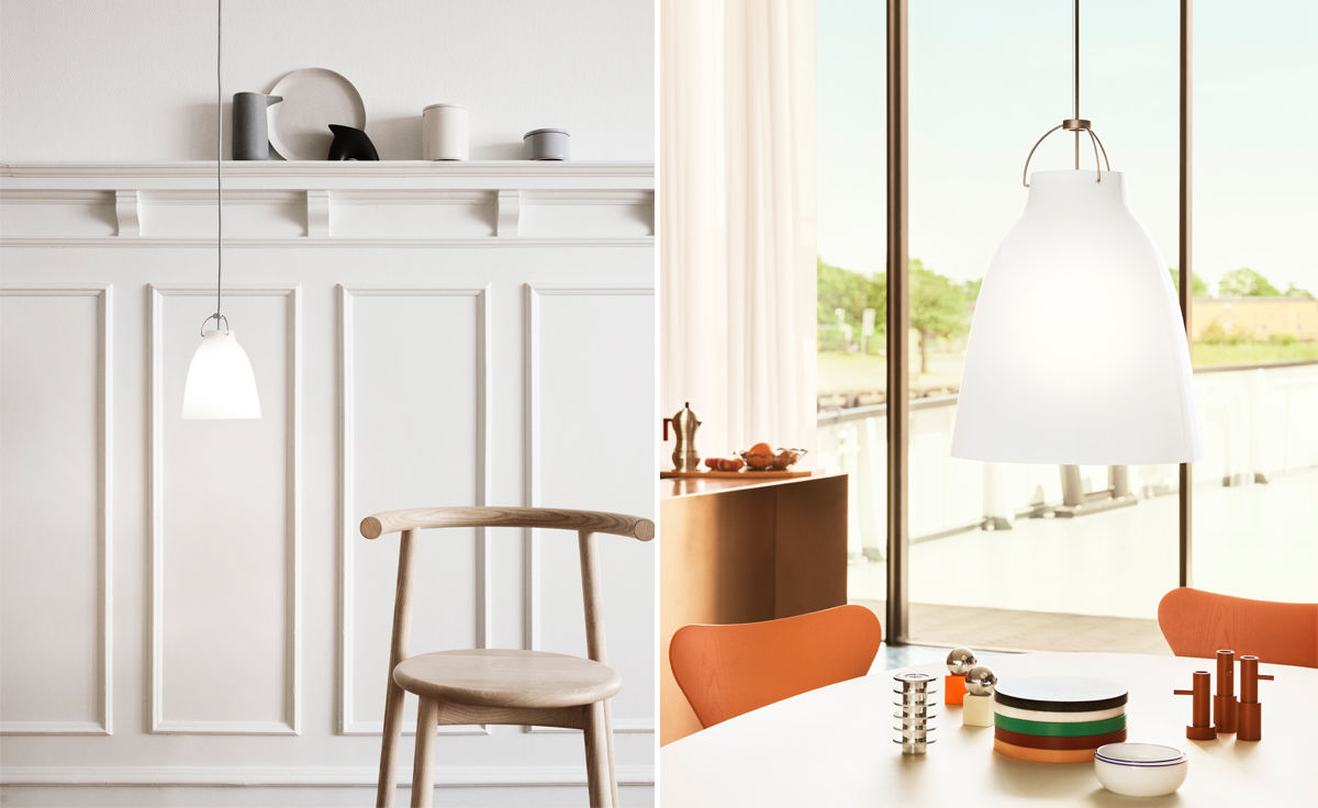 caravaggio opal suspension lamp