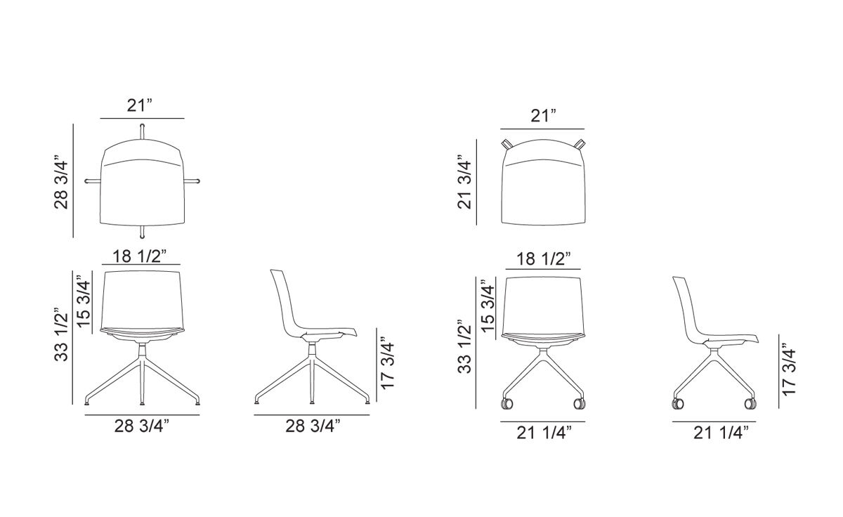 catifa up soft chair with trestle base
