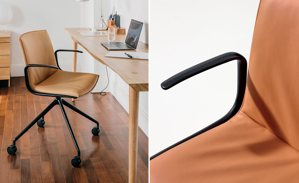 catifa up soft chair with trestle base