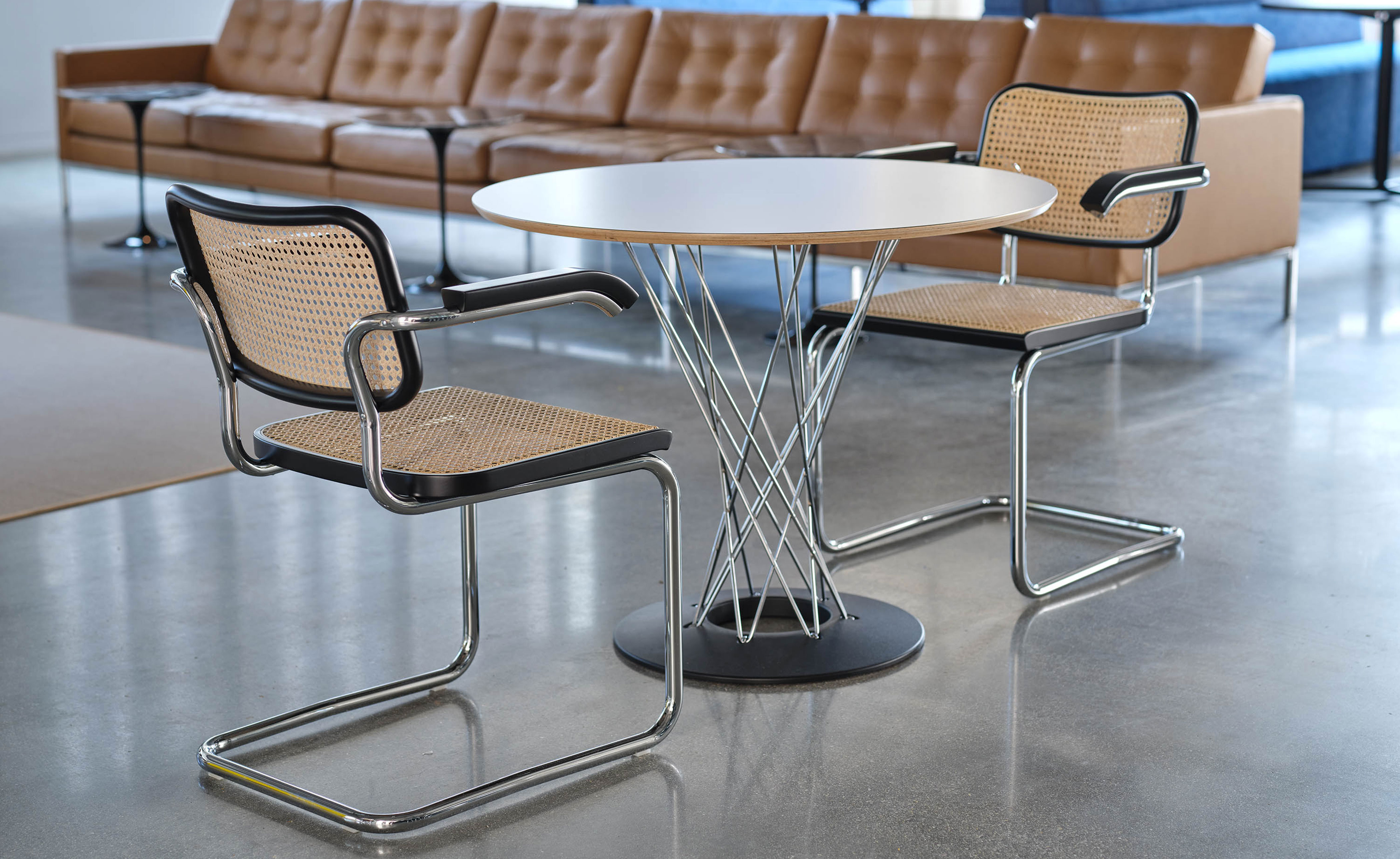 cesca chair with cane seat and back