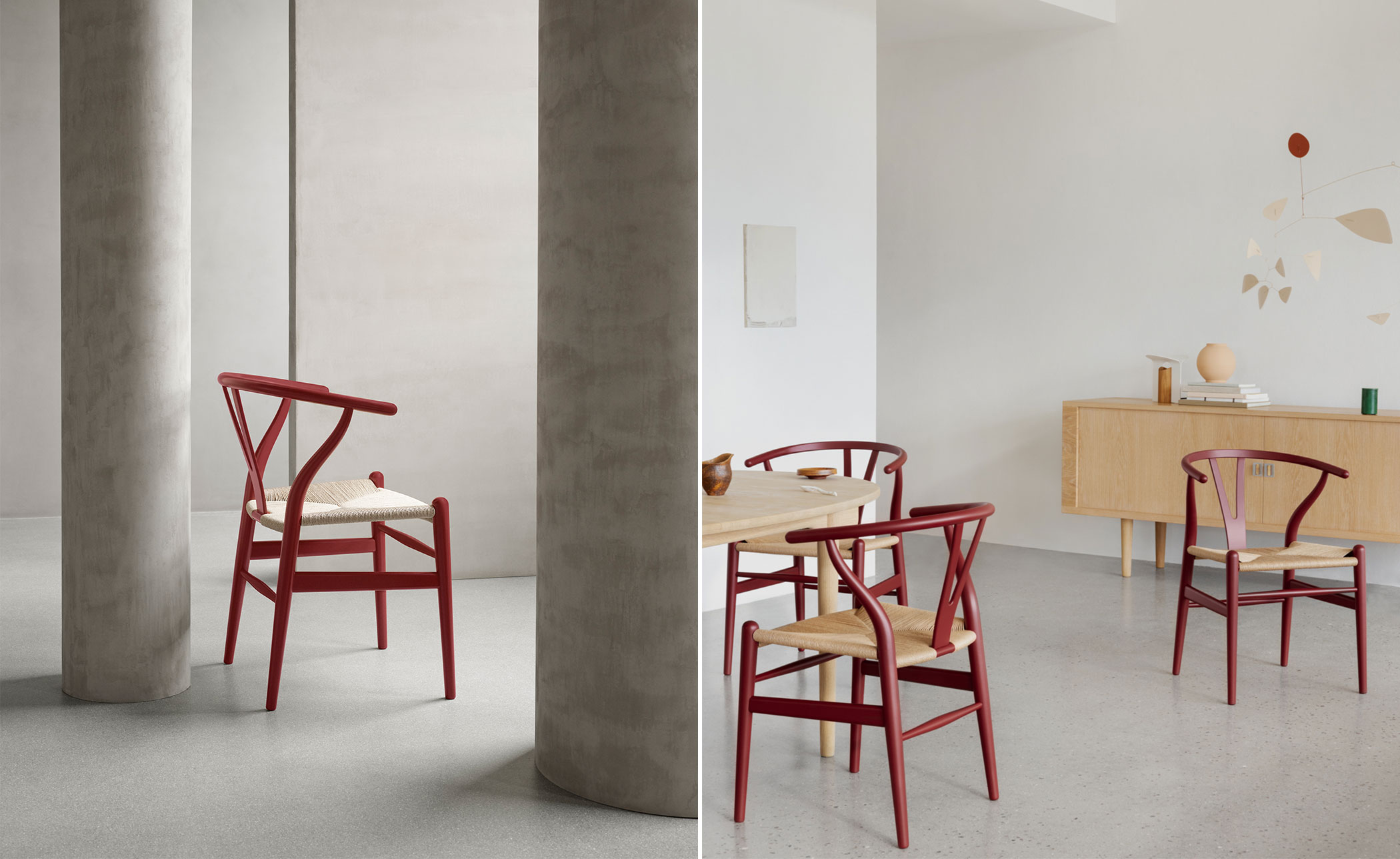 ch24 wishbone chair limited edition soft colors