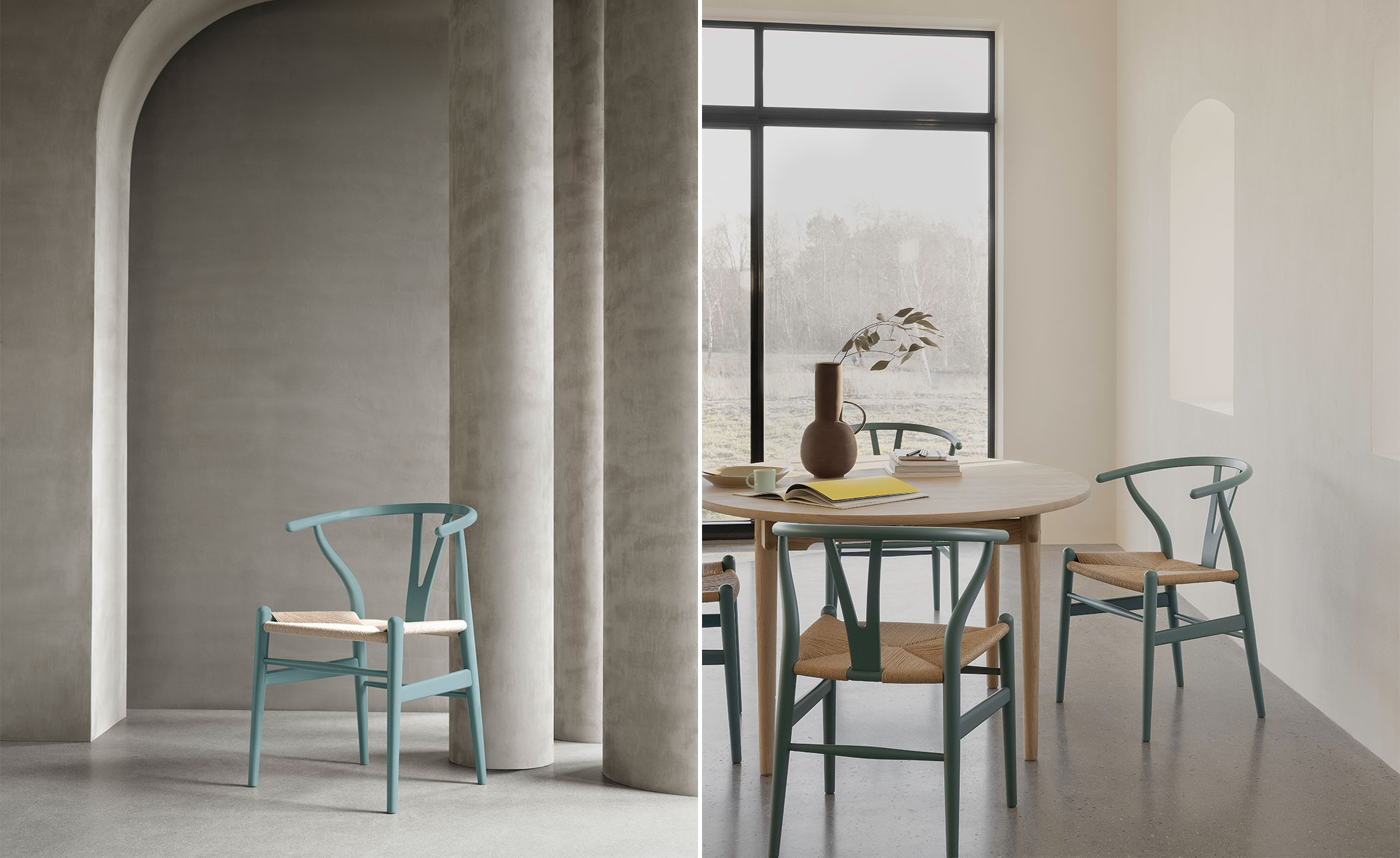 ch24 wishbone chair limited edition soft colors