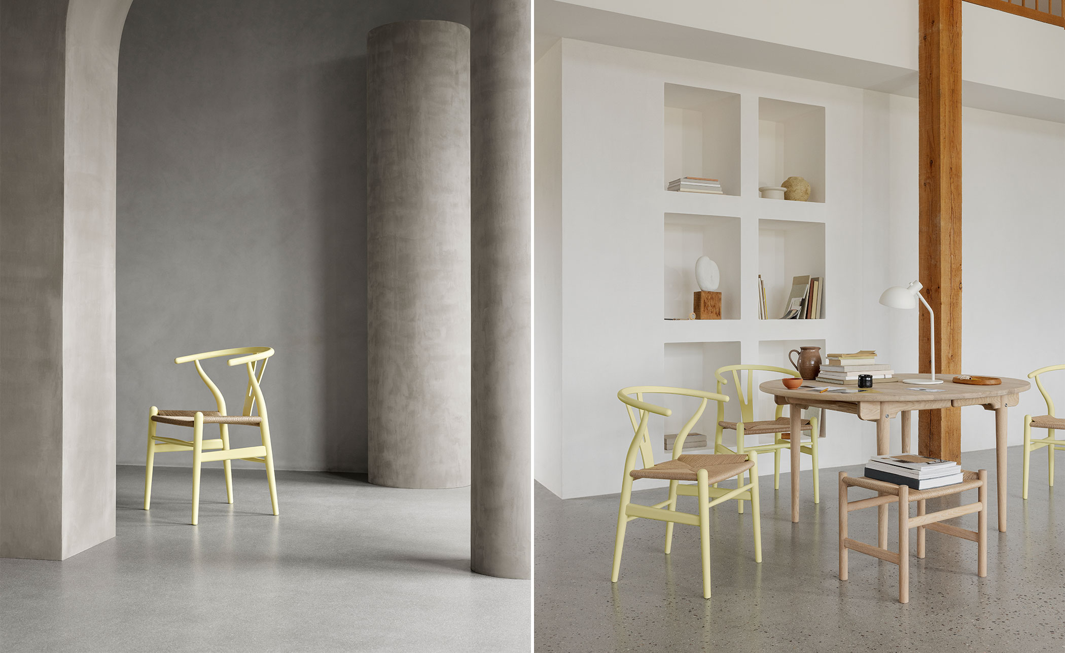 ch24 wishbone chair limited edition soft colors