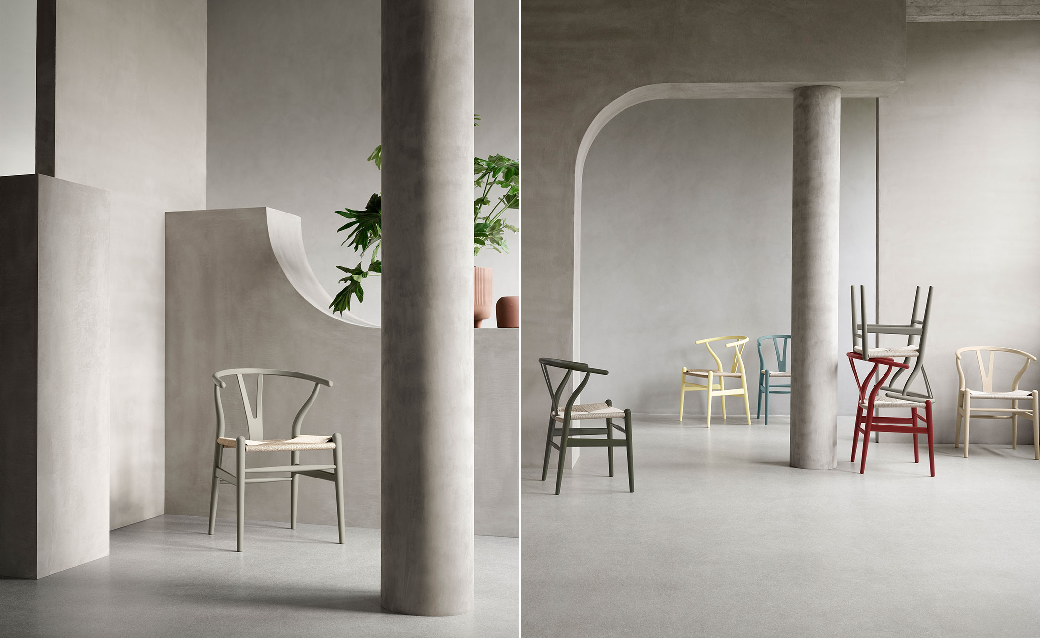 ch24 wishbone chair limited edition soft colors